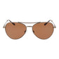 Serengeti Brown Metal Sunglasses