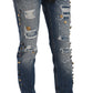 Dolce & Gabbana Crystal Embellished Luxury Denim Jeans