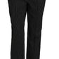 Dolce & Gabbana Elegant Black Pinstripe Dress Pants