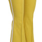 Dolce & Gabbana Chic Yellow Flare Pants for Elegant Evenings