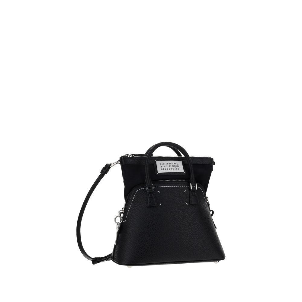 Maison Margiela Black Calf Leather Bos Taurus Handbag