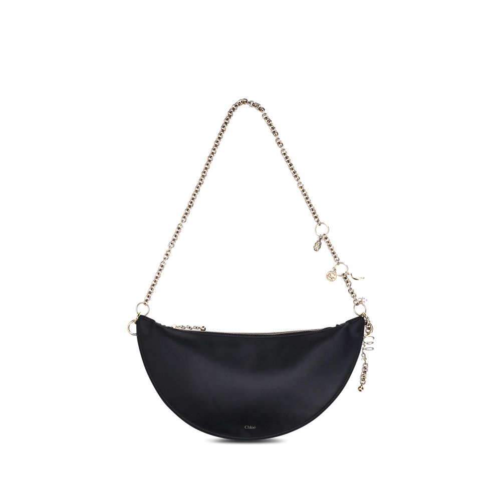Chloé Black Calf Leather Bos Taurus Shoulder Bag Womens Shoulder Bag
