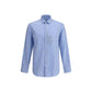 Etro Light Blue Cotton Pattern Shirt