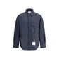 Thom Browne Blue Wool Dress Shirt