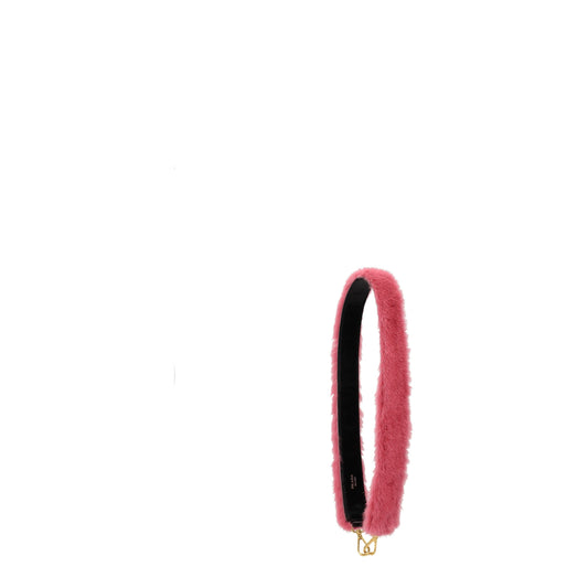 Prada Pink Fur Shoulder Bags Womens Shoulder Bag