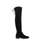 Stuart Weitzman Black Leather Over The Knee