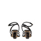 Fendi Multicolor Leather Sandals