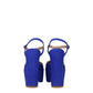 Stuart Weitzman Blue Leather Platform Sandals