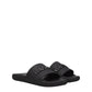 Lanvin Black Cotton Slippers