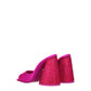 The Attico Pink Satin Platform Sandals