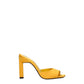 The Attico Orange Satin Stiletto Heel Sandals
