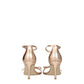 Stuart Weitzman Pink Leather Stiletto Heel Sandals