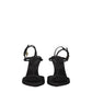 Givenchy Black Satin Stiletto Heel Sandals