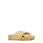 Jil Sander Beige Horsehair Slippers