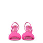 The Attico Pink Fabric Stiletto Heel Sandals