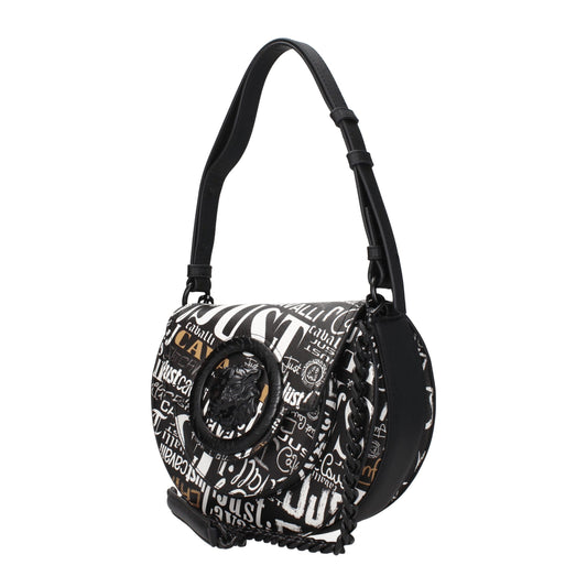 Just Cavalli Black Polyester Shoulder Bag Womens Shoulder Bag