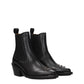 Chloé Black Leather Ankle Boots