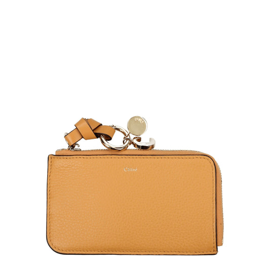 Chloé Orange Leather Wallet Womens Wallet