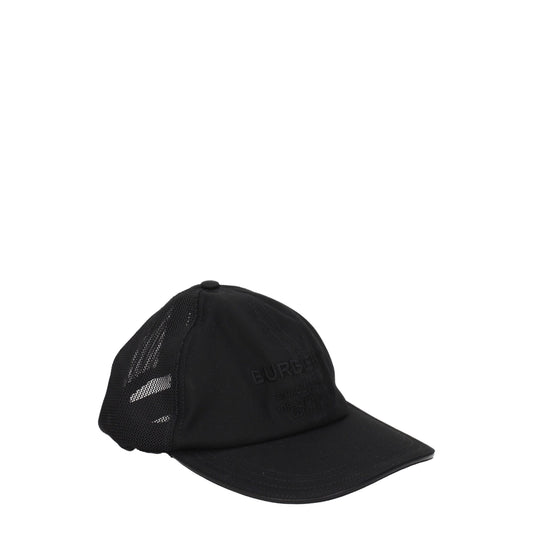 Burberry Black Cotton Hat Mens