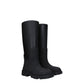 Burberry Black Cotton Rain Boots