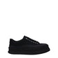 Jil Sander Black Fabric Platform Sneakers