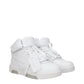Off-White White Leather High Top Sneakers
