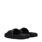 Ambush Black Leather Slippers