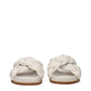 Fabiana Filippi Beige Leather Slippers