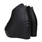 Givenchy Black Cotton Wedge Sandals