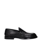Dolce & Gabbana Black Leather Slip-On Loafers