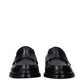Dolce & Gabbana Black Leather Slip-On Loafers