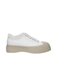 Marni White Leather Low Top Sneakers