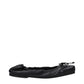 Jacquemus Black Leather Ballet Flats