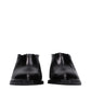 Moschino Black Leather Mules