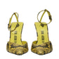 The Attico Yellow Leather High Heel Pumps