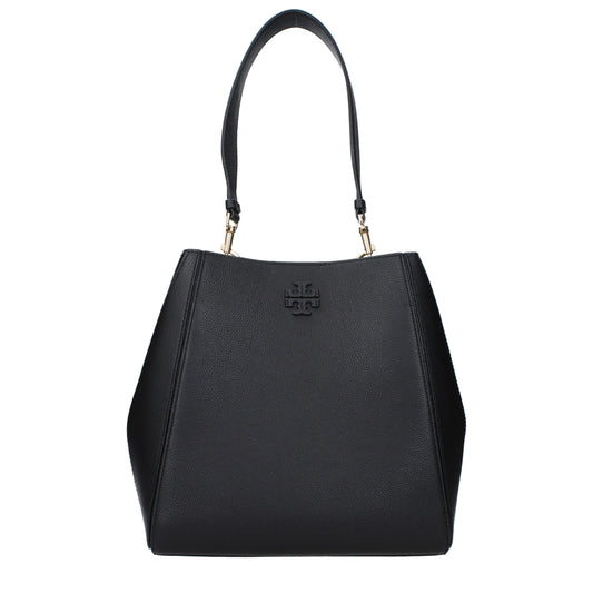 Tory Burch Black Leather Shoulder Bags Womens Shoulder Bag