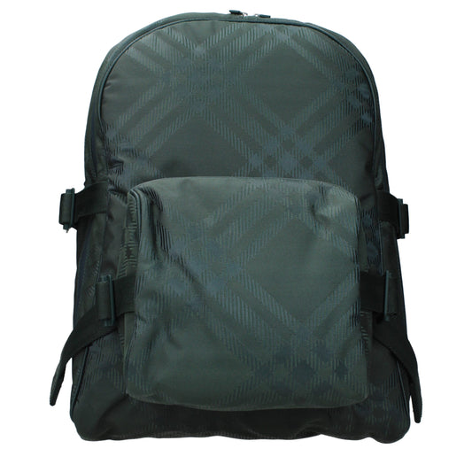Burberry Green Fabric Backpack Mens Backpack