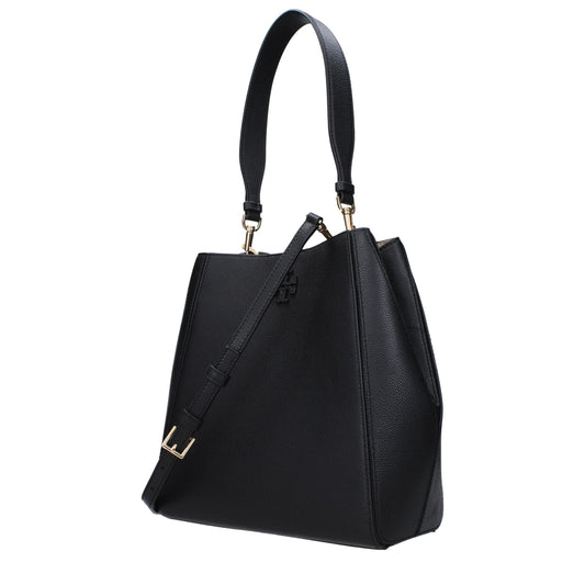 Tory Burch Black Leather Shoulder Bags Womens Shoulder Bag