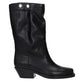 Isabel Marant Black Leather Ankle Boots