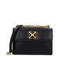Off-White Black Leather Crossbody Bag Womens Crossbody Bag