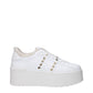 Valentino Garavani White Leather Platform Sneakers