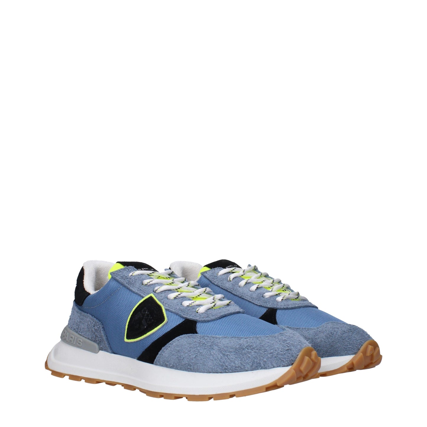 Philippe Model Blue Fabric Athletic Sneakers