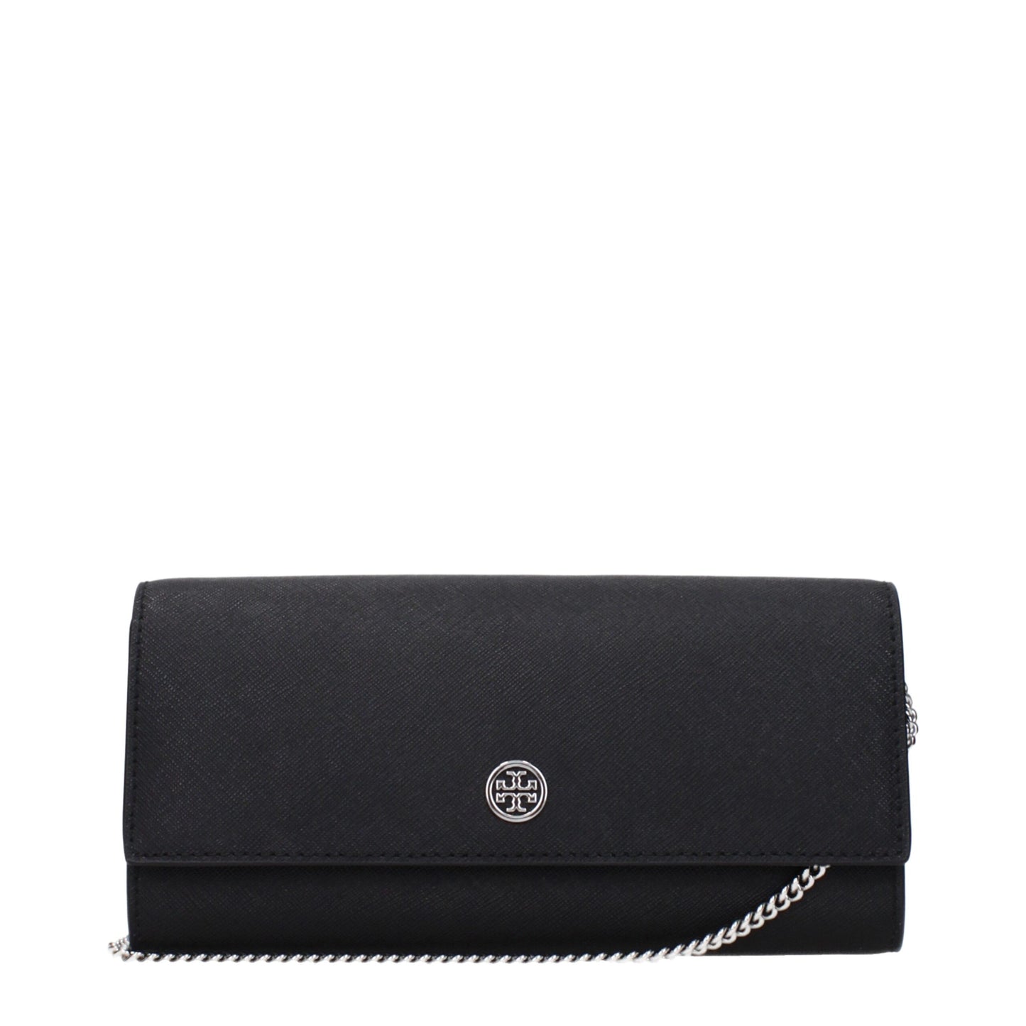Tory Burch Black Leather Clutch Bag Womens Clutch Bag
