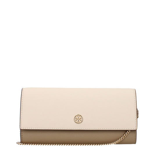Tory Burch Beige Leather Clutch Bag Womens Clutch Bag