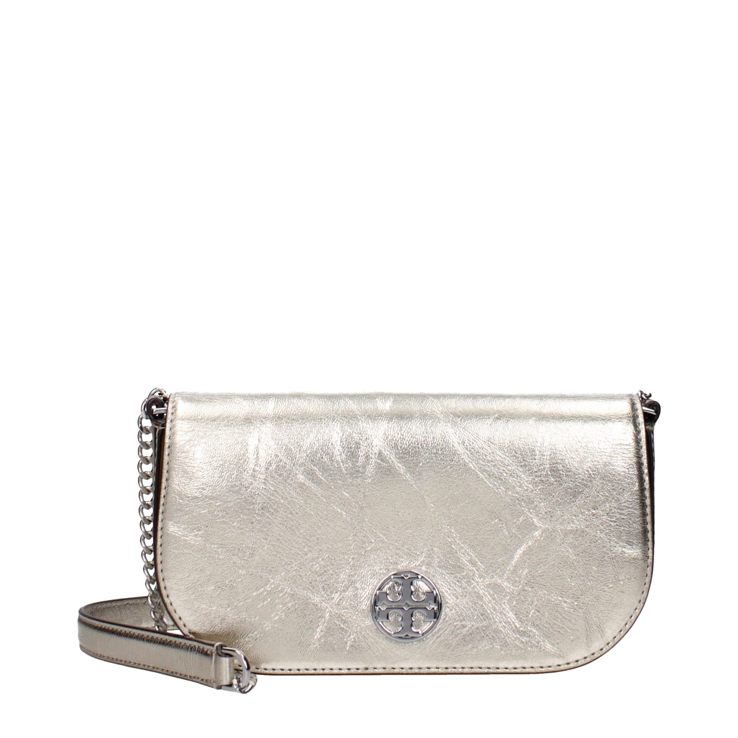 Tory Burch Gold Leather Crossbody Bag Womens Crossbody Bag