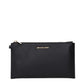 Michael Kors Black Leather Clutch Bag Womens Clutch Bag