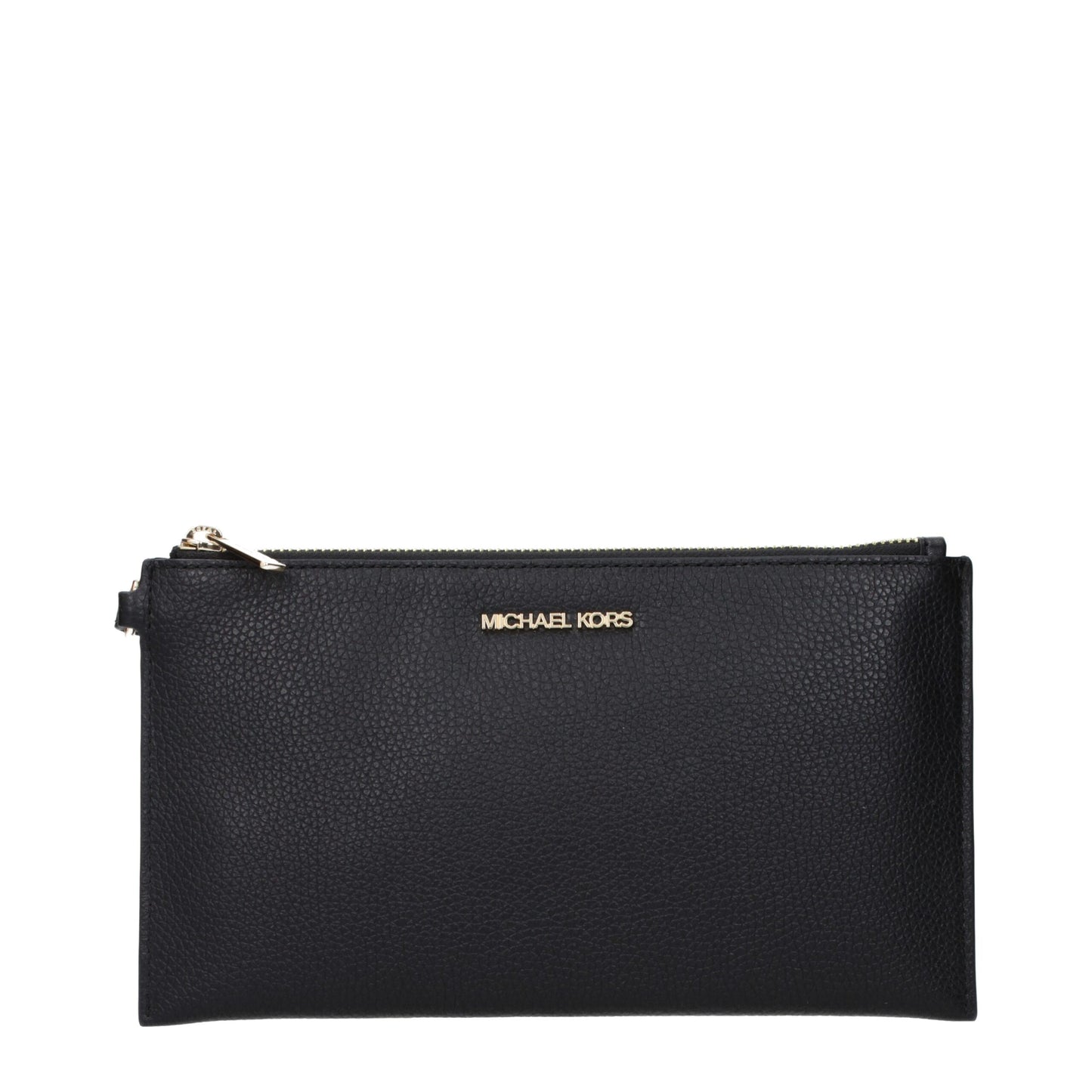 Michael Kors Black Leather Clutch Bag Womens Clutch Bag