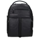 Piquadro Black Leather Backpack Mens Backpack