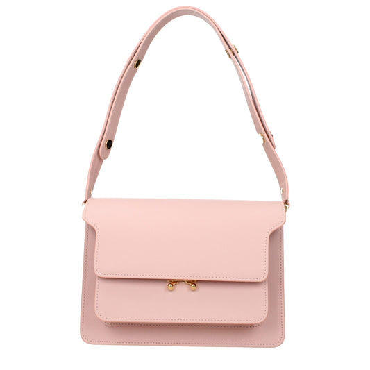 Marni Pink Leather Shoulder Bags Womens Shoulder Bag