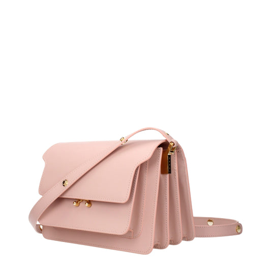 Marni Pink Leather Shoulder Bags Womens Shoulder Bag